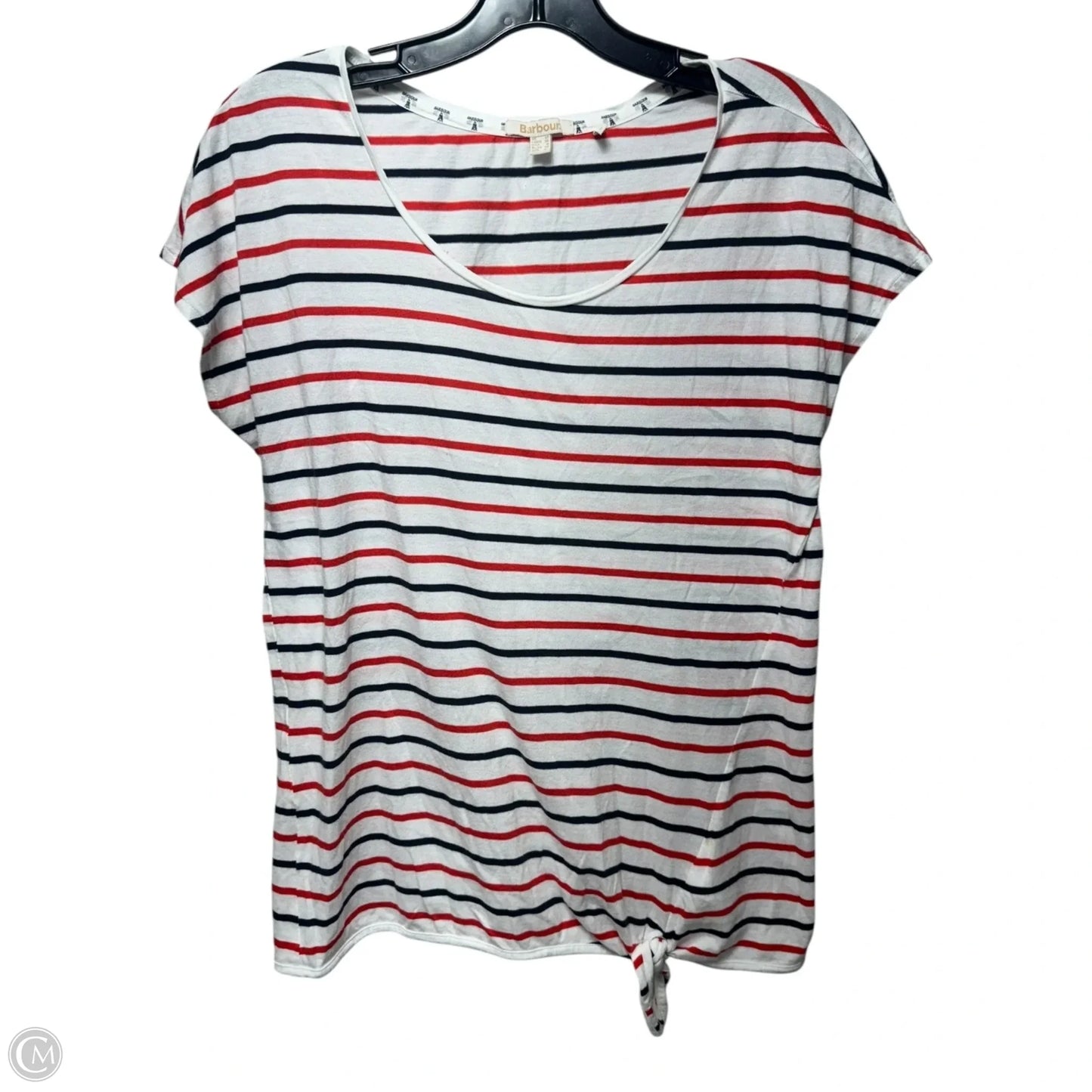 Top Sleeveless By Barbour In Striped Pattern, Size: 8