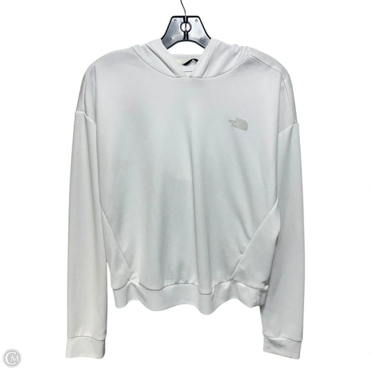 Athletic Sweatshirt Hoodie By The North Face In White, Size: M