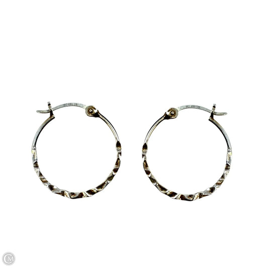 Hammered Sterling Silver Hoop Earrings