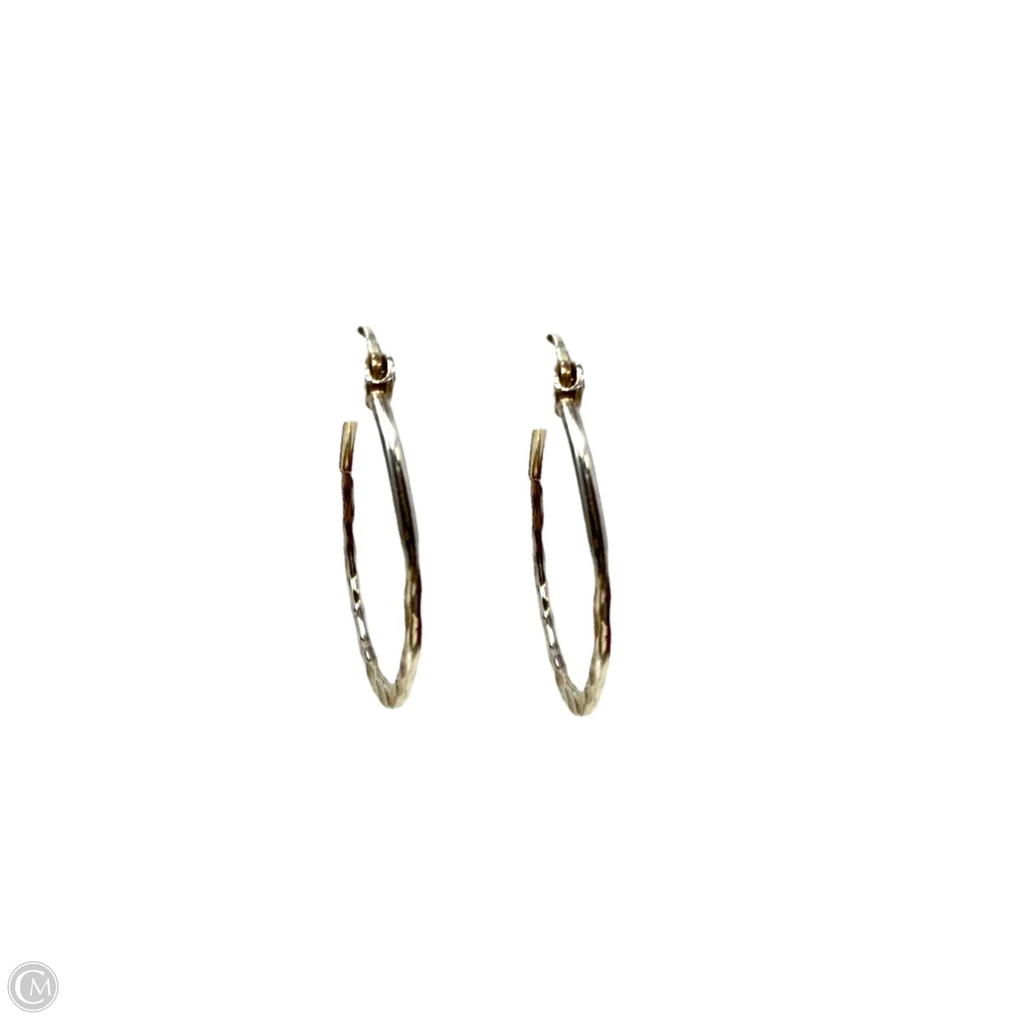 Hammered Sterling Silver Hoop Earrings