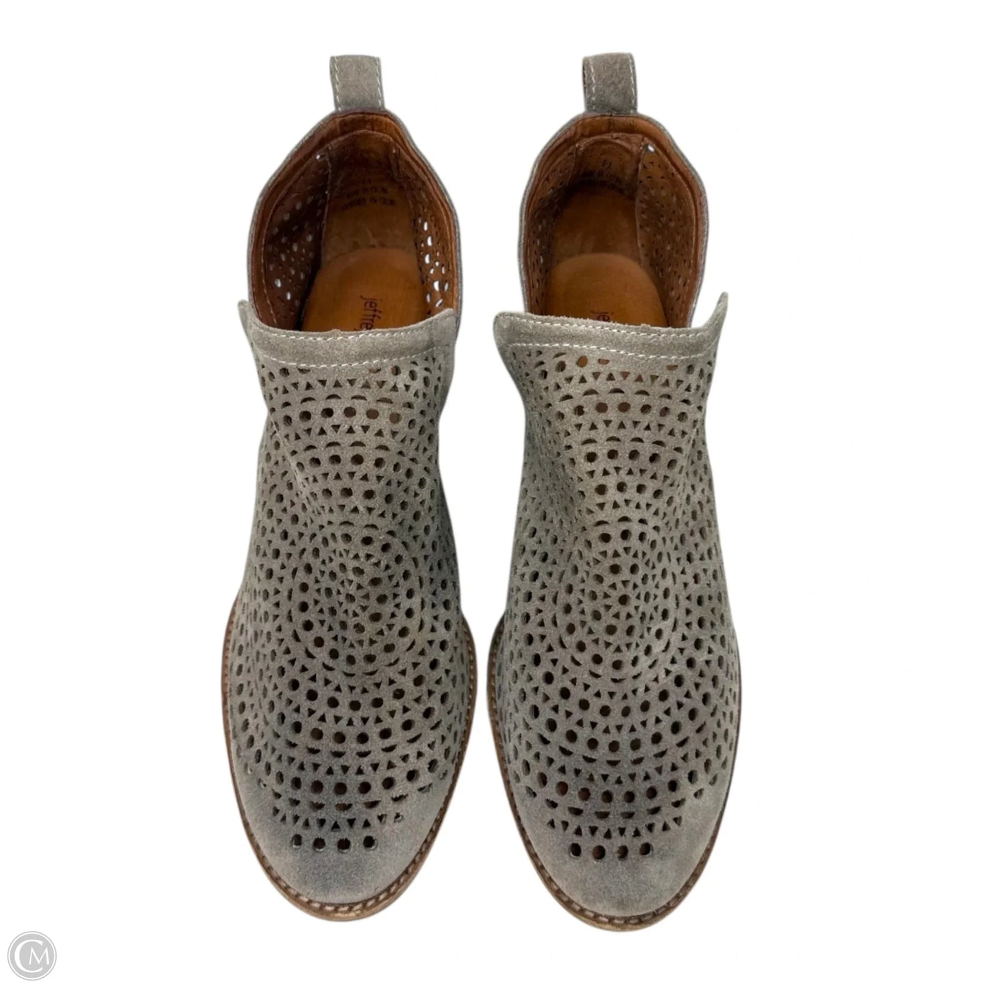 Rosalee Booties By Jeffery Campbell X Anthropologie In Taupe Suede, Size: 11
