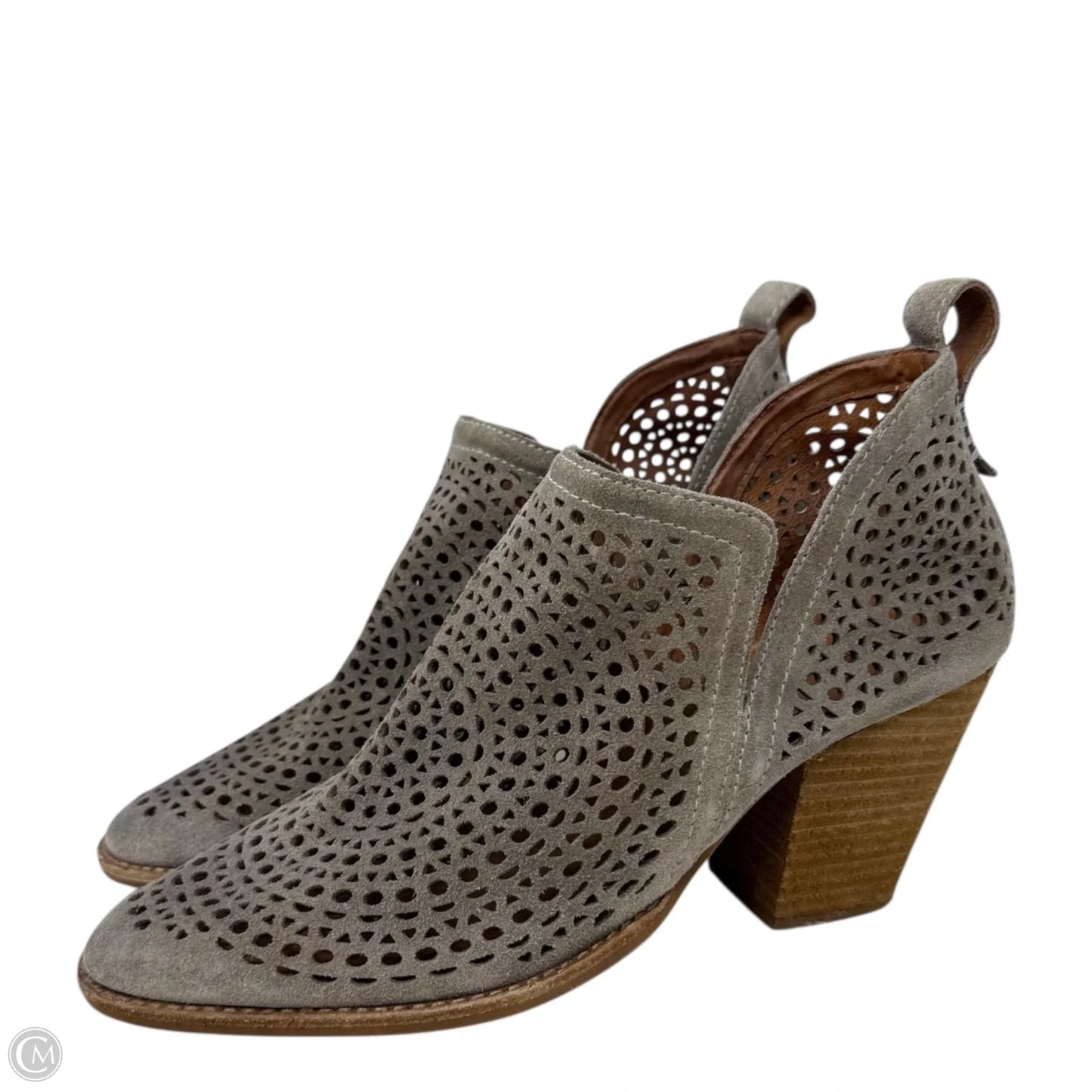 Rosalee Booties By Jeffery Campbell X Anthropologie In Taupe Suede, Size: 11