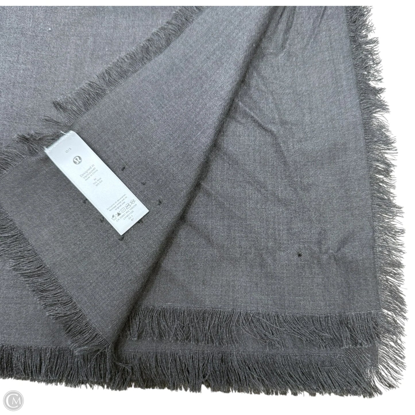 Wool-Blend Square Scarf In
Graphite Grey By Lululemon