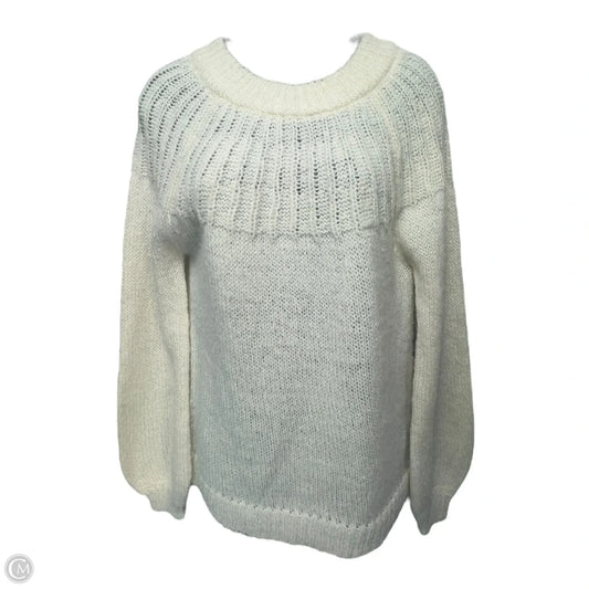 Bow Back Pull Over Sweater By LC Lauren Conrad In Cream, Size: Xs