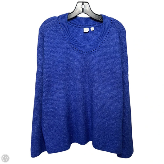 Sweater By Gap In Blue, Size: Xxl