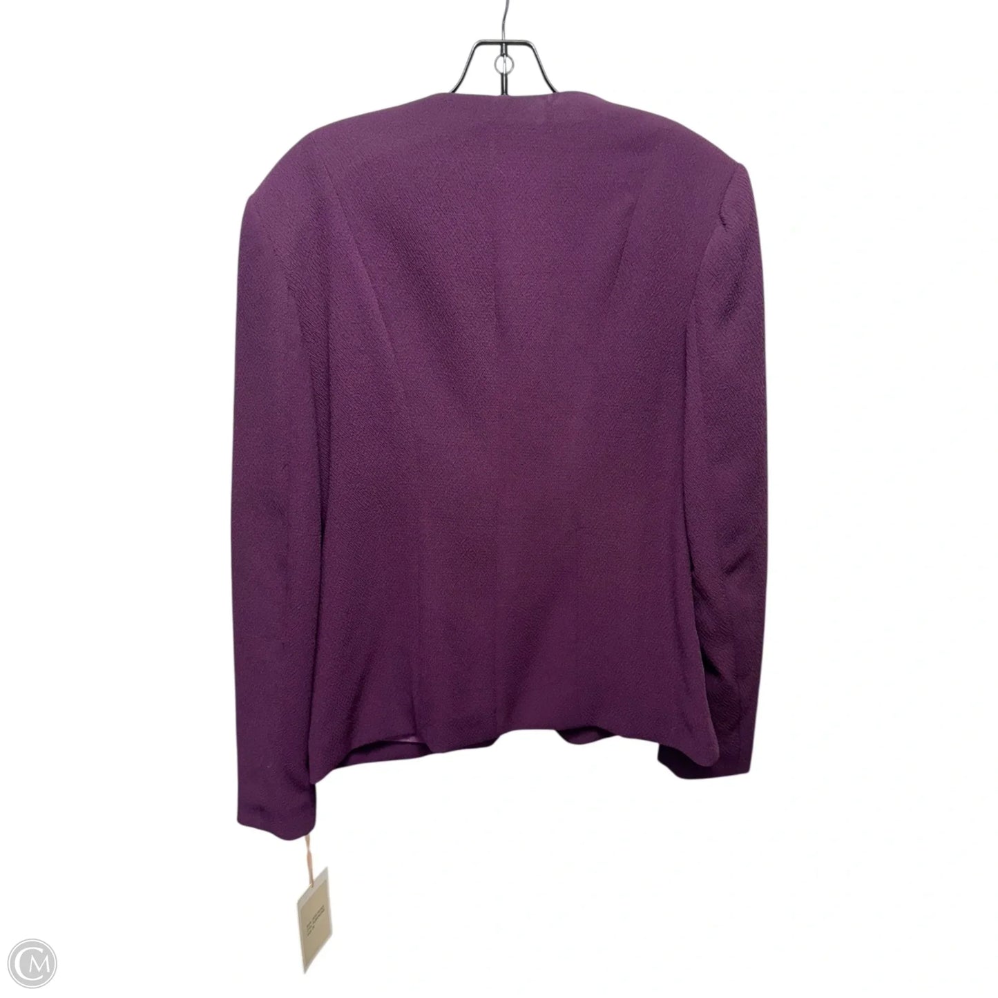 Zip Blazer By Curete In Purple, Size: 6