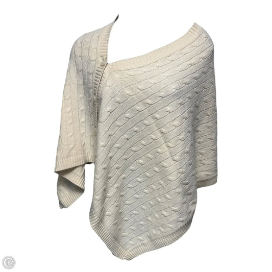 Cashmere Poncho By Vince In Cream, Size: Osfm, estimated small