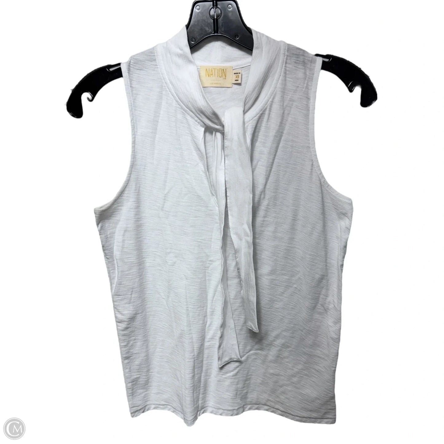 Top Sleeveless By Nation In White, Size: Xs