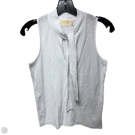 Top Sleeveless By Nation In White, Size: Xs