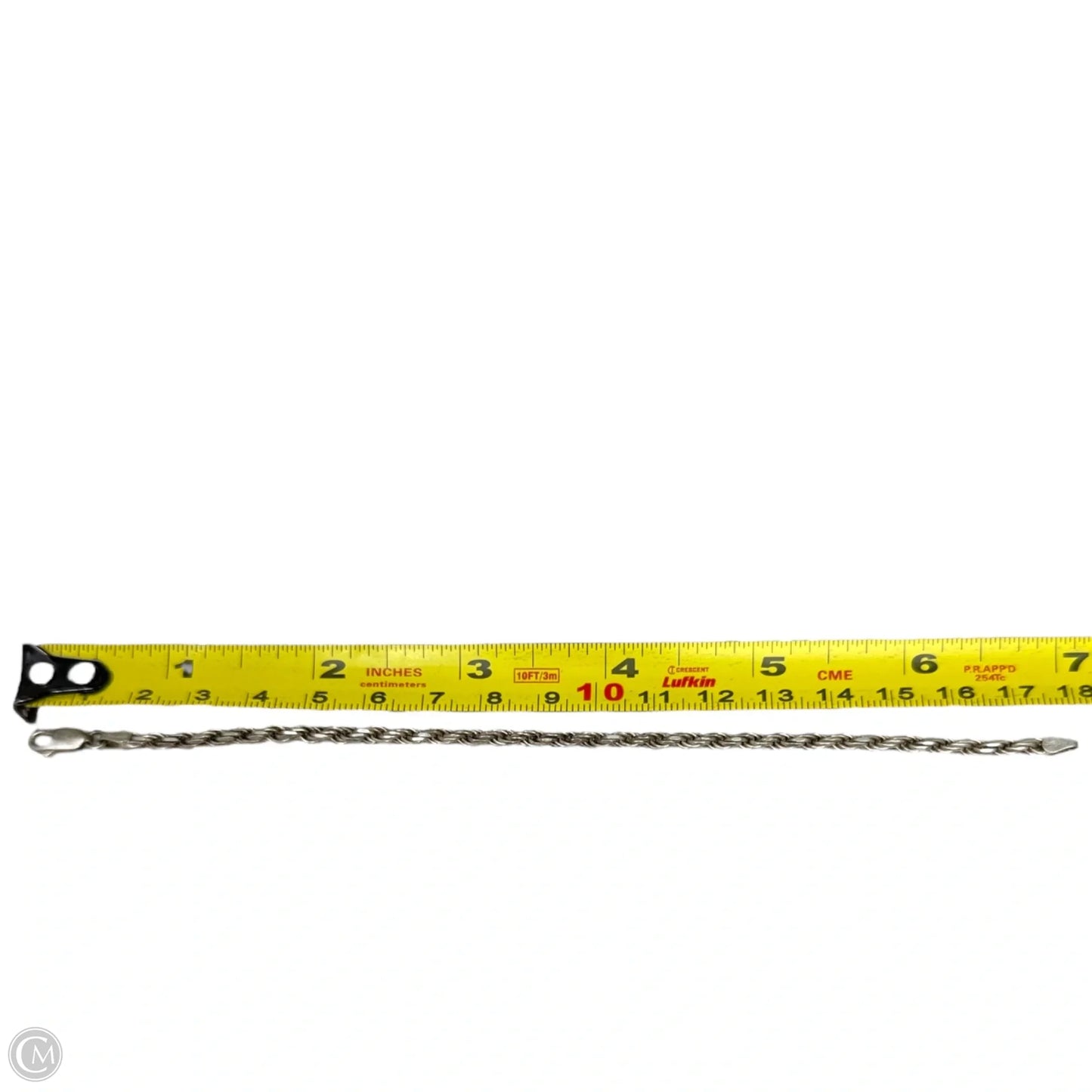 Sterling Silver Rope Chain Bracelet