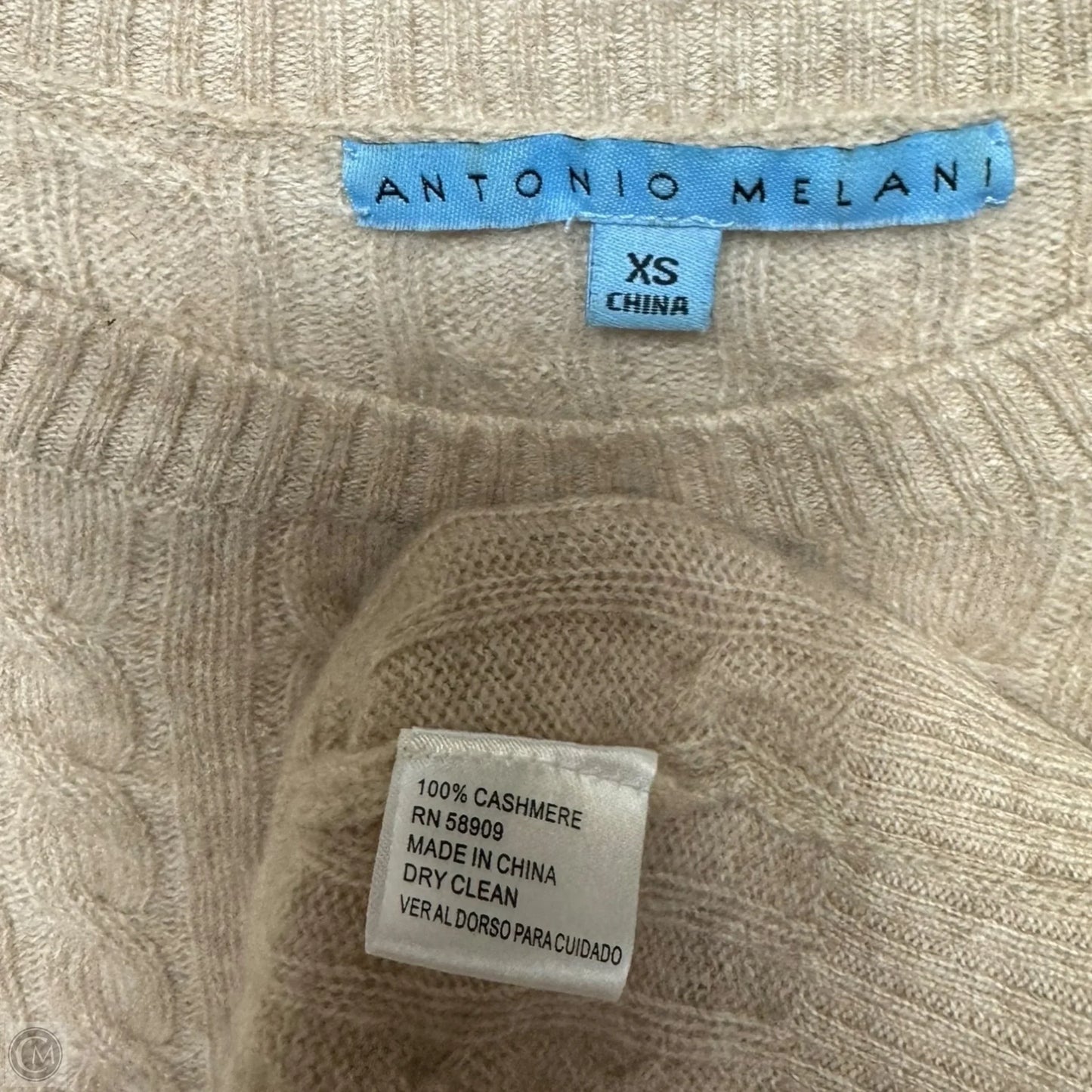 Sweater Cashmere By Antonio Melani In Tan, Size: Xs