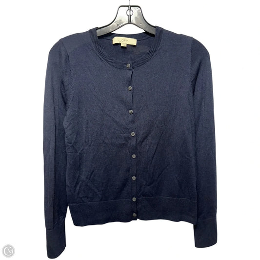 Sweater Cardigan By Loft In Navy, Size: S