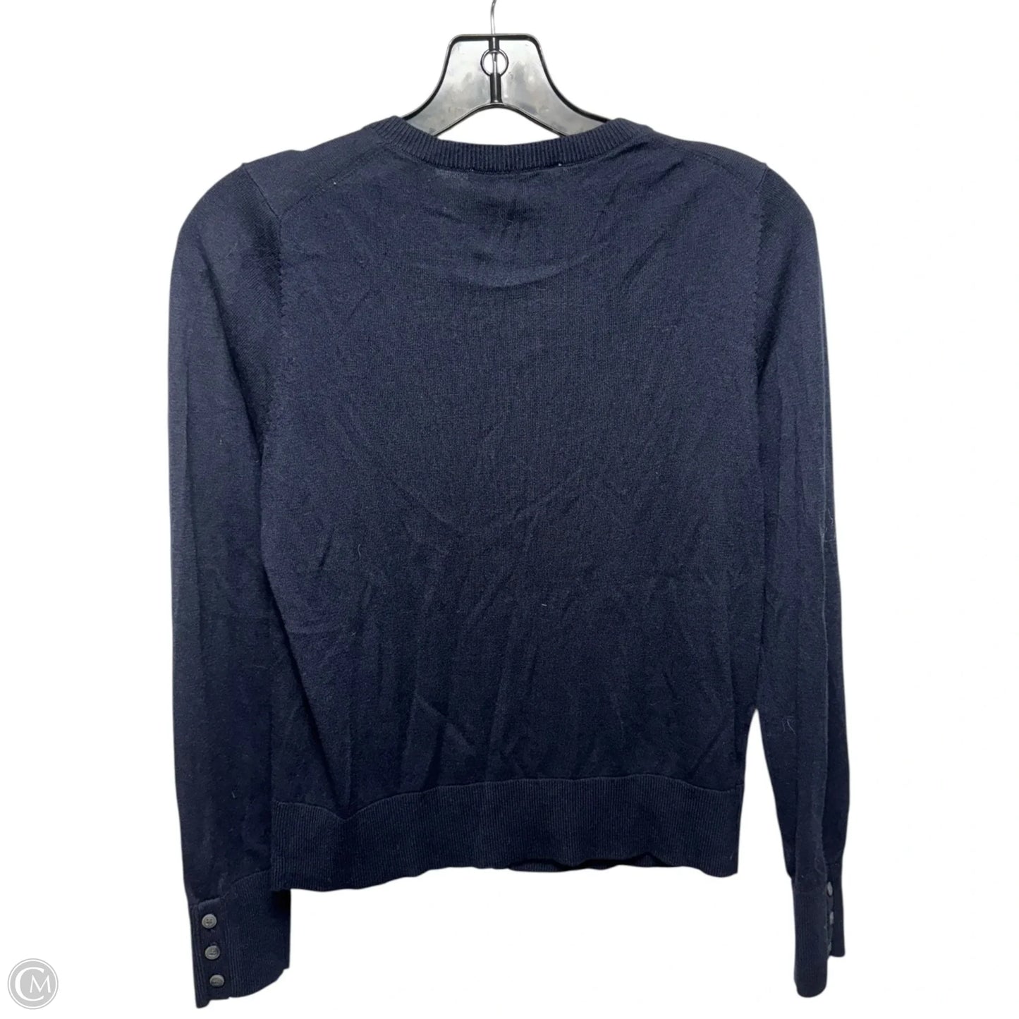 Sweater Cardigan By Loft In Navy, Size: S