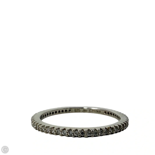 Sterling Silver CZ Stackable Eternity Ring R2750 By Silpada, Size: 8