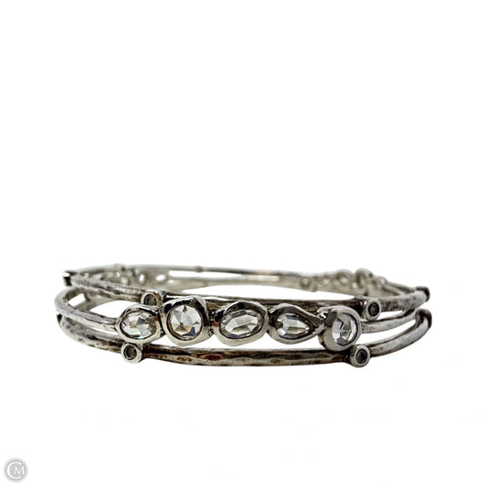 Sterling Silver Magnifique & Star Spangled Bangle Bracelet Set By Silpada, Size: 03 Piece Set