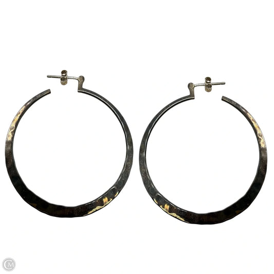 Sterling Silver Hammered Hoop Earrings P1287 By Silpada