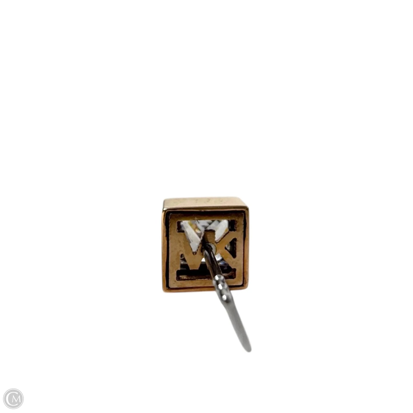 Rose Gold Tone Square CZ Stud Earrings By Michael By Michael Kors