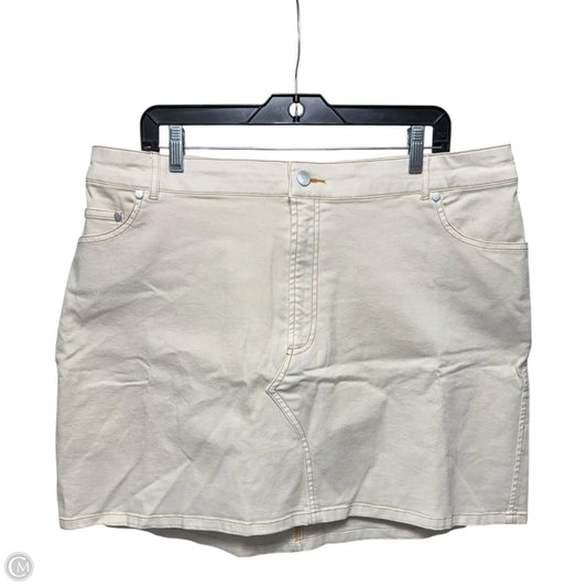 Skirt Mini & Short By Pilcro In Cream, Size: 16