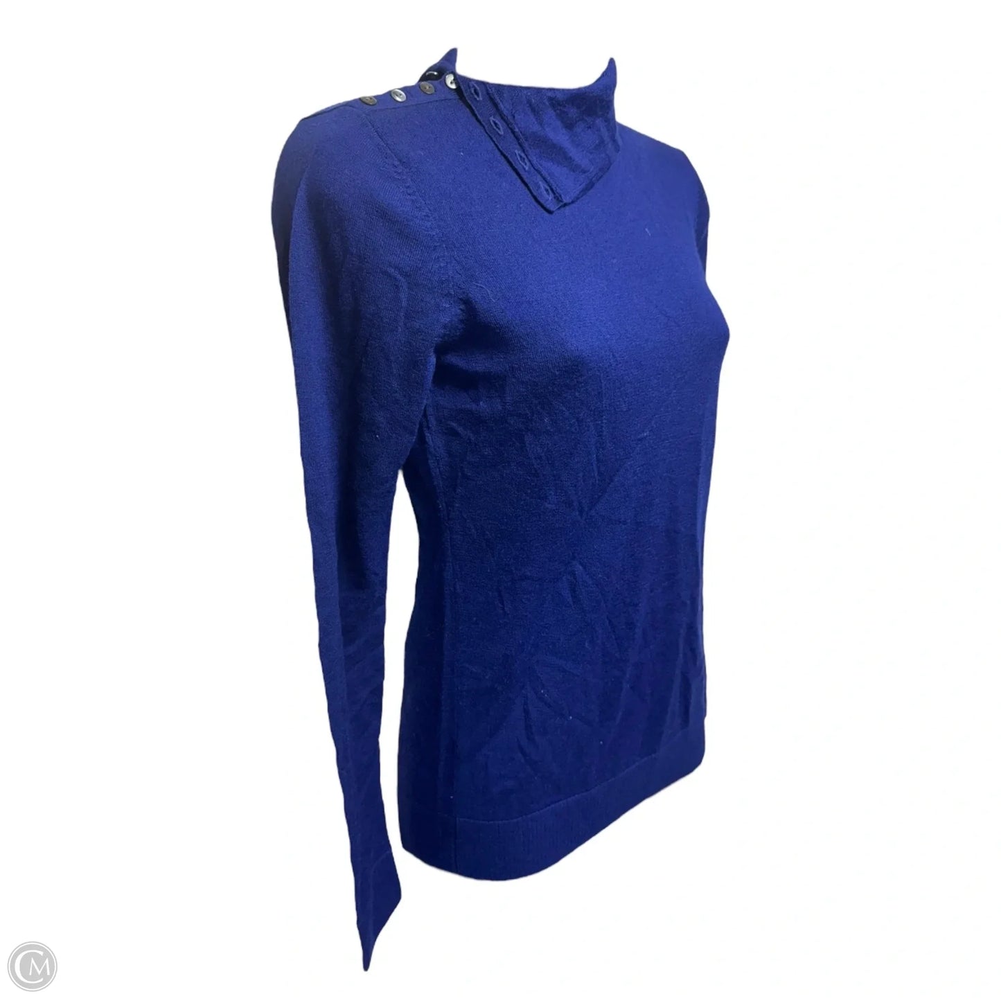 MERINO WOOL Sweater By Brooks Brothers In Blue, Size: Xs