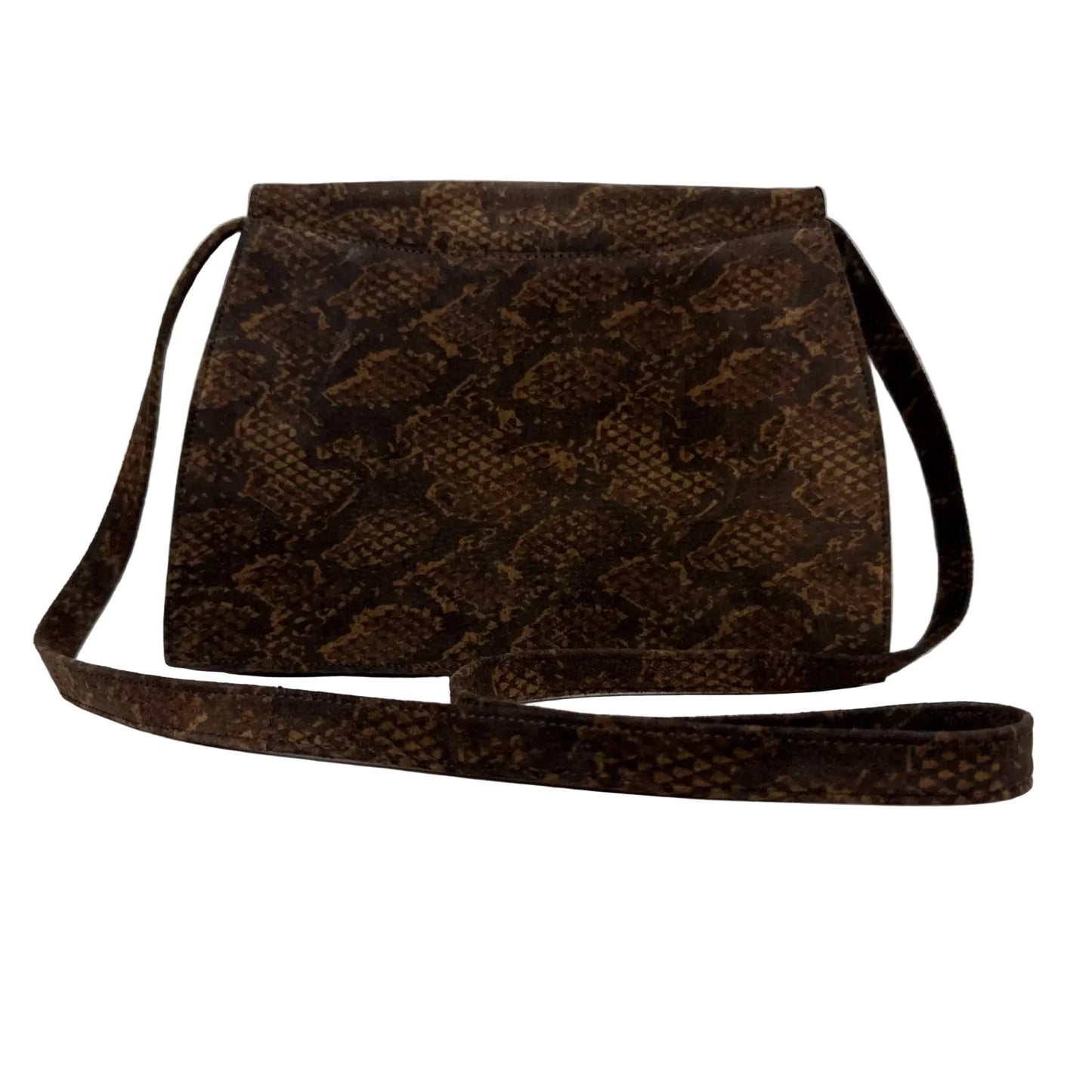 Vintage Snakeskin Crossbody Designer By Neiman Marcus, Size: Medium