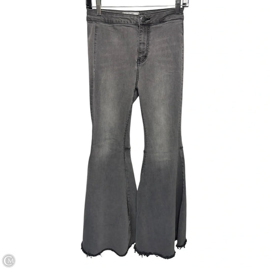 Jeans Flared By Free People In Grey Denim, Size: 2