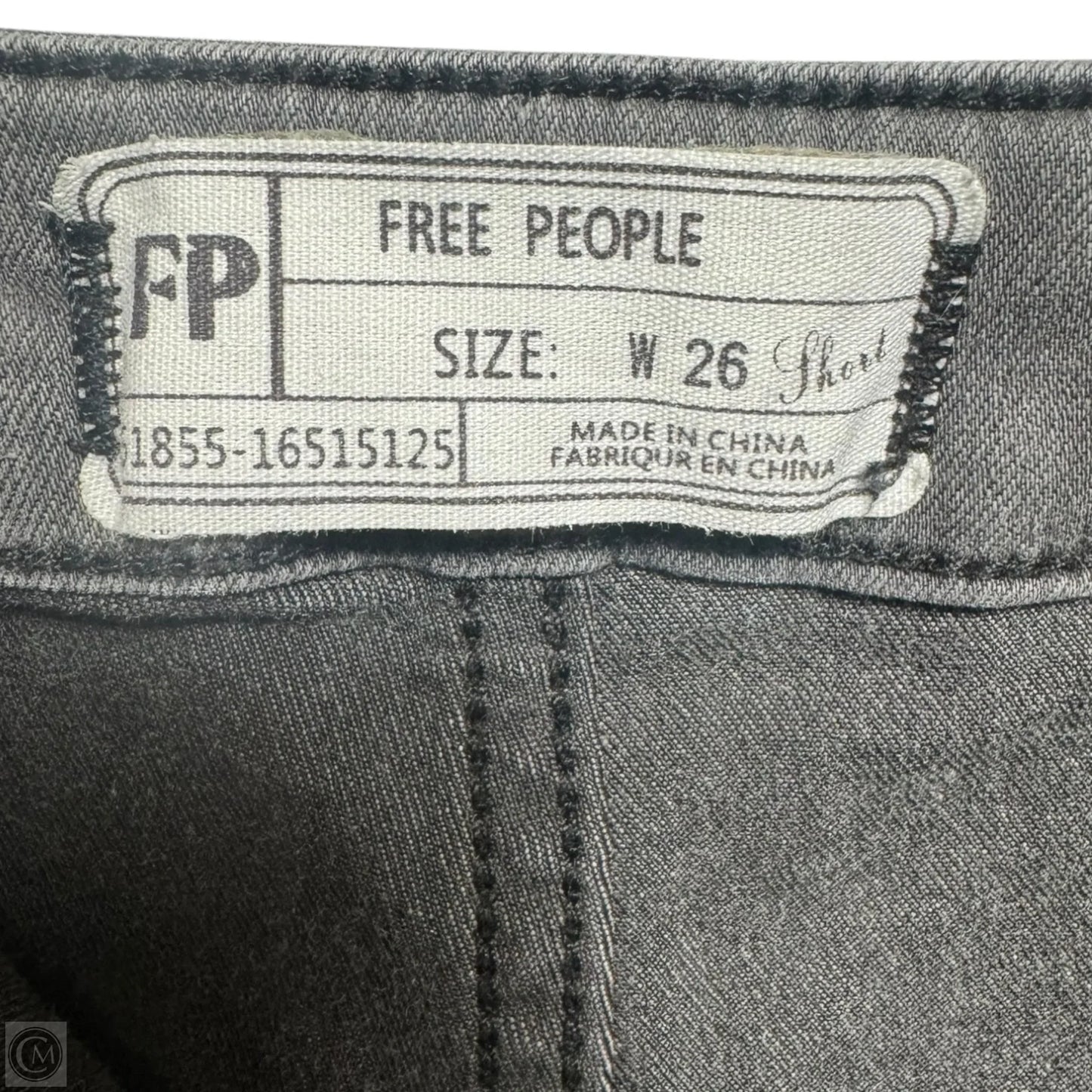 Jeans Flared By Free People In Grey Denim, Size: 2
