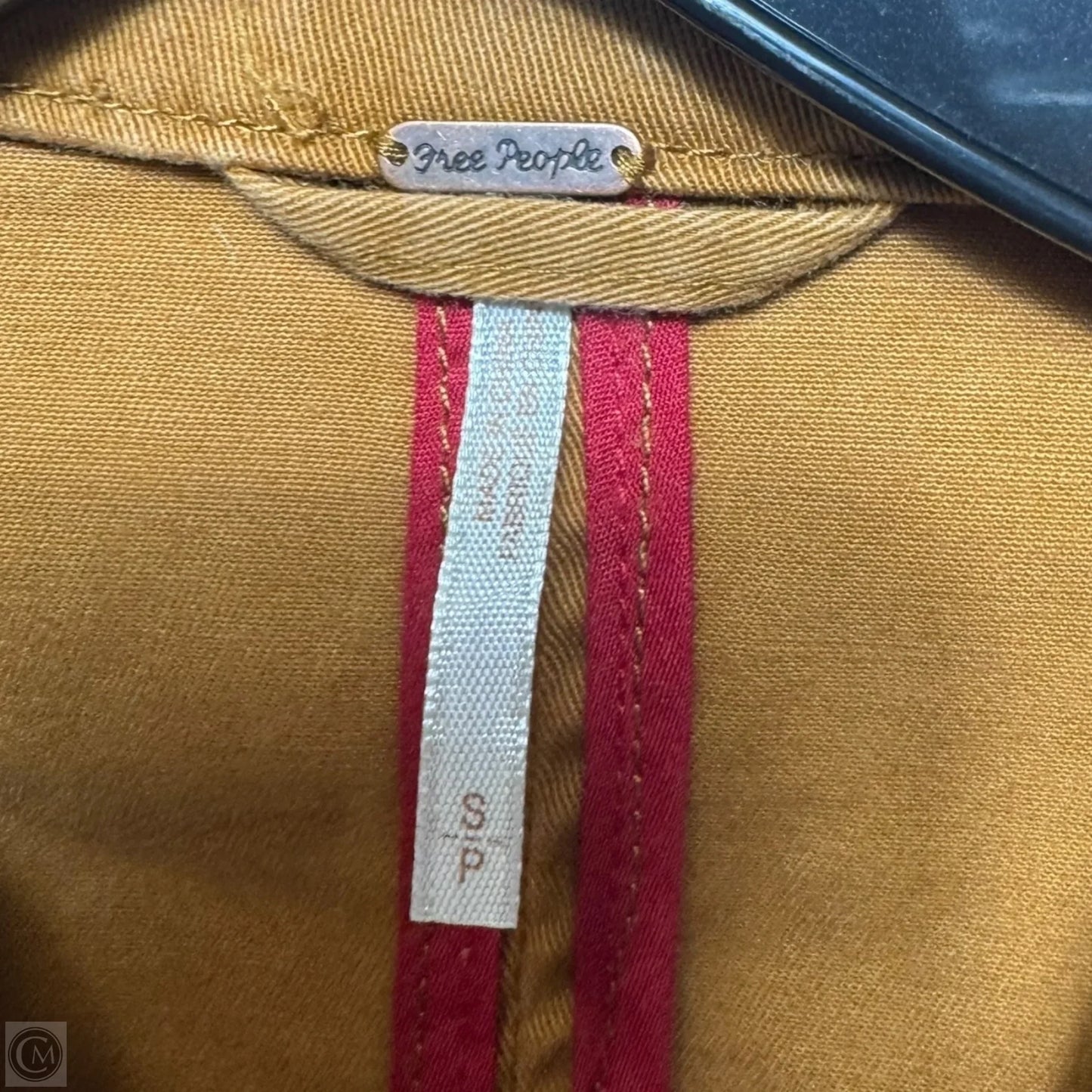 Structured Puff Sleeve Military Jacket By Free People In Gold, Size: S