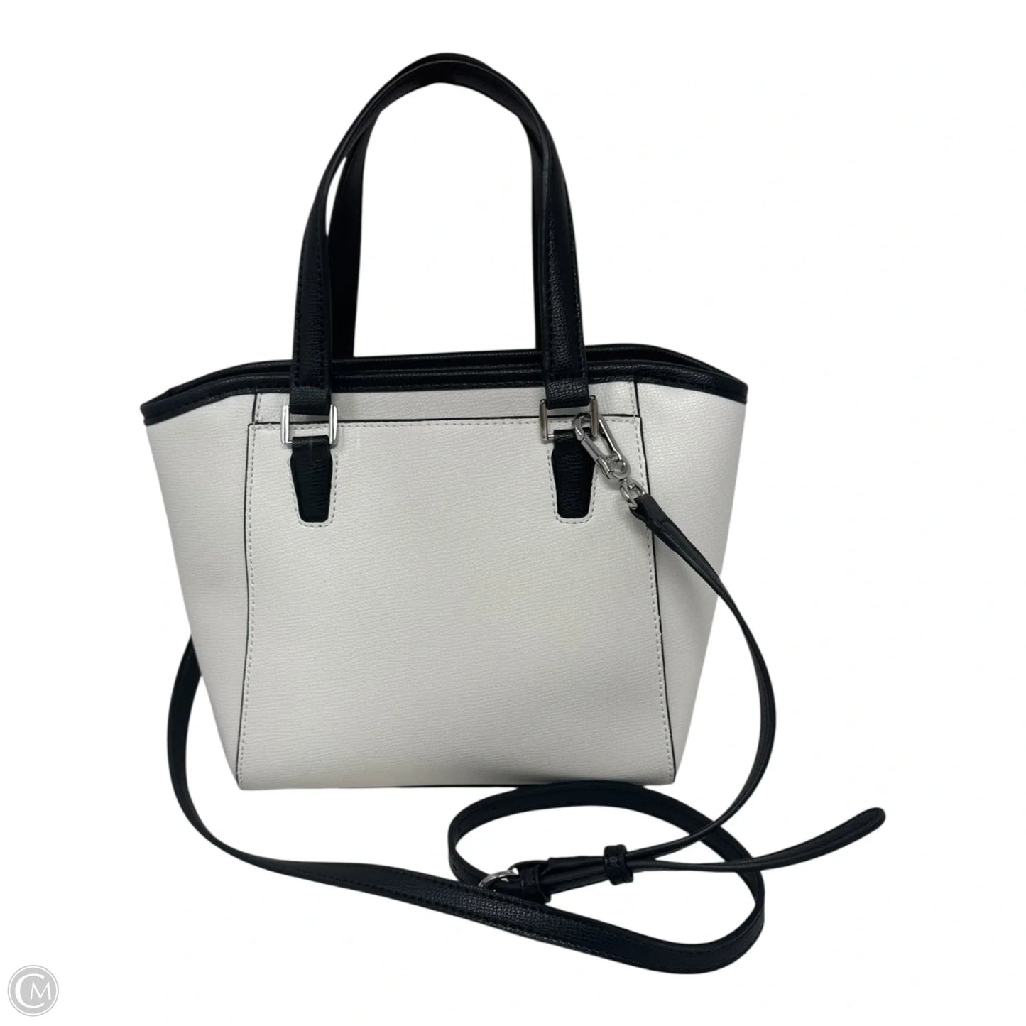 Paris Charm Satchel Handbag Designer By Karl Lagerfeld, Size: Medium