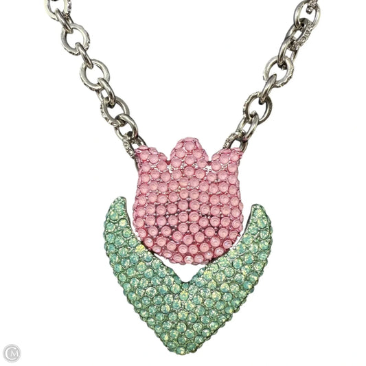 Crystal Tulip Necklace By Betsey Johnson