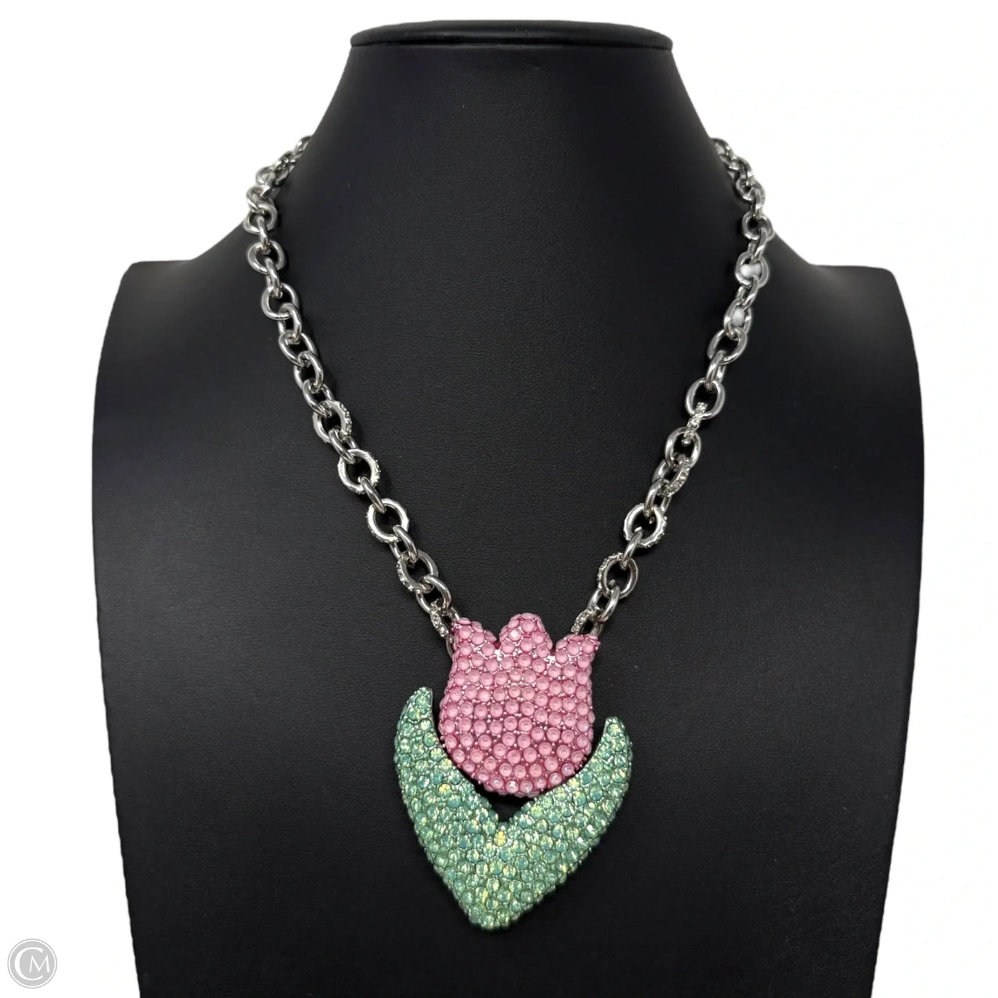 Crystal Tulip Necklace By Betsey Johnson