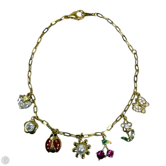 Vermeil & Crystal Charm Bracelet