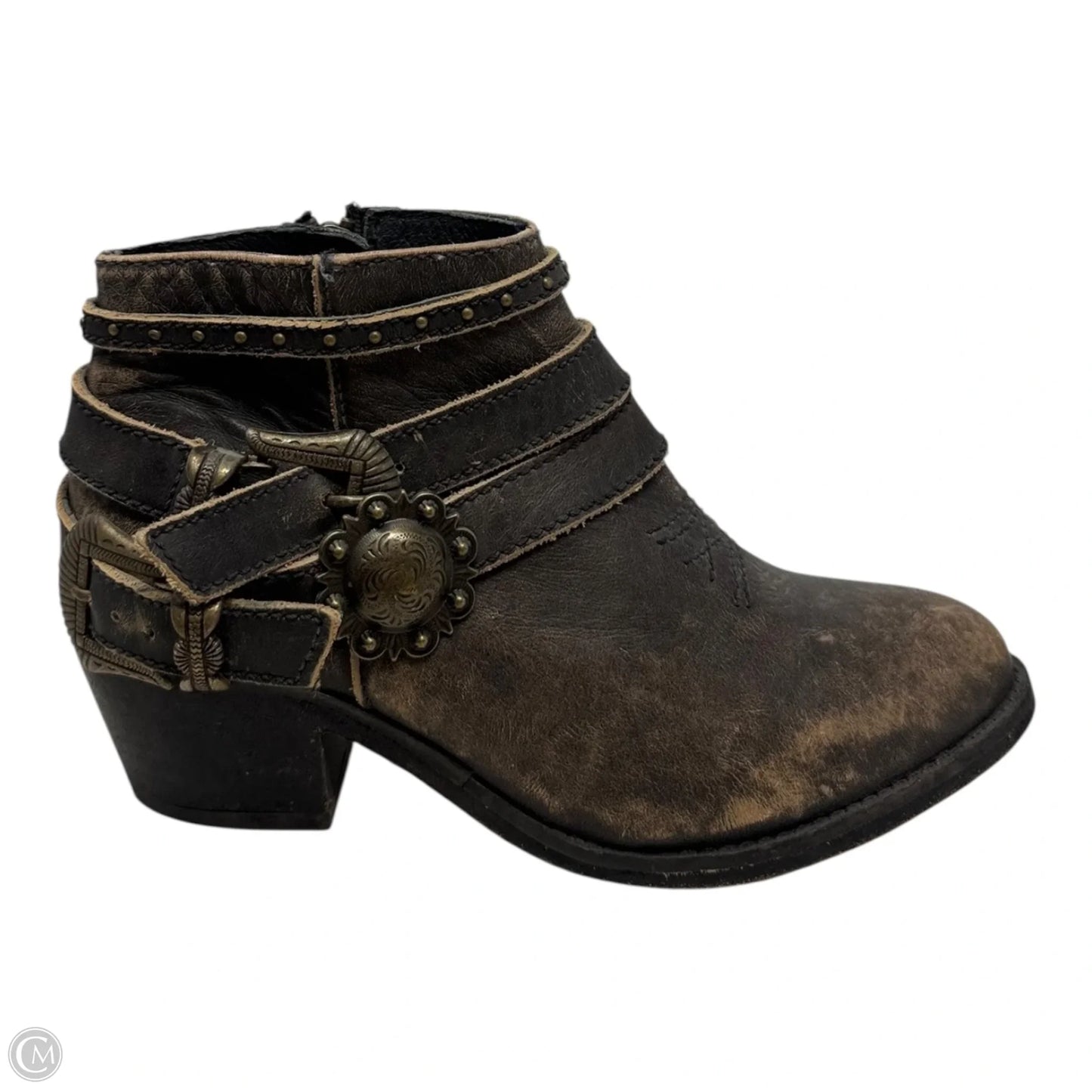 Boots Ankle Flats By Circle G In Brown, Size: 5.5