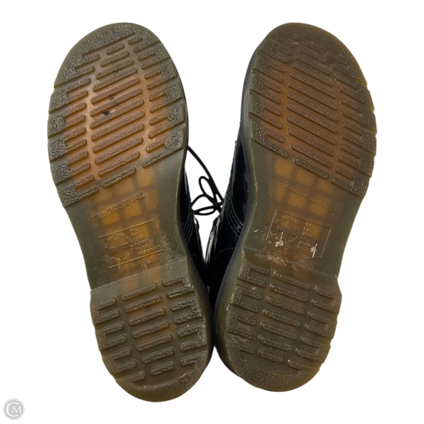 1460 Shiny Boots Combat By Dr Martens In Black, Size: 9