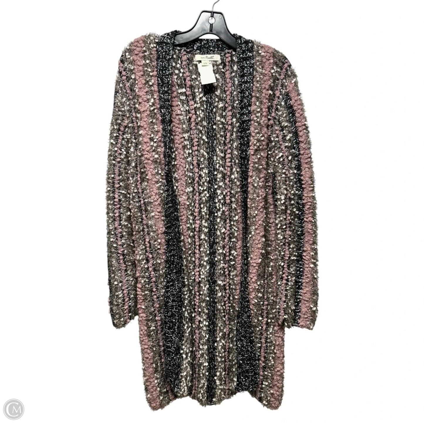 Sweater Cardigan By Simply Noelle In Multi-colored, Size: L