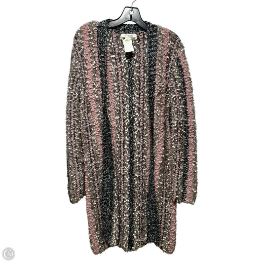 Sweater Cardigan By Simply Noelle In Multi-colored, Size: L