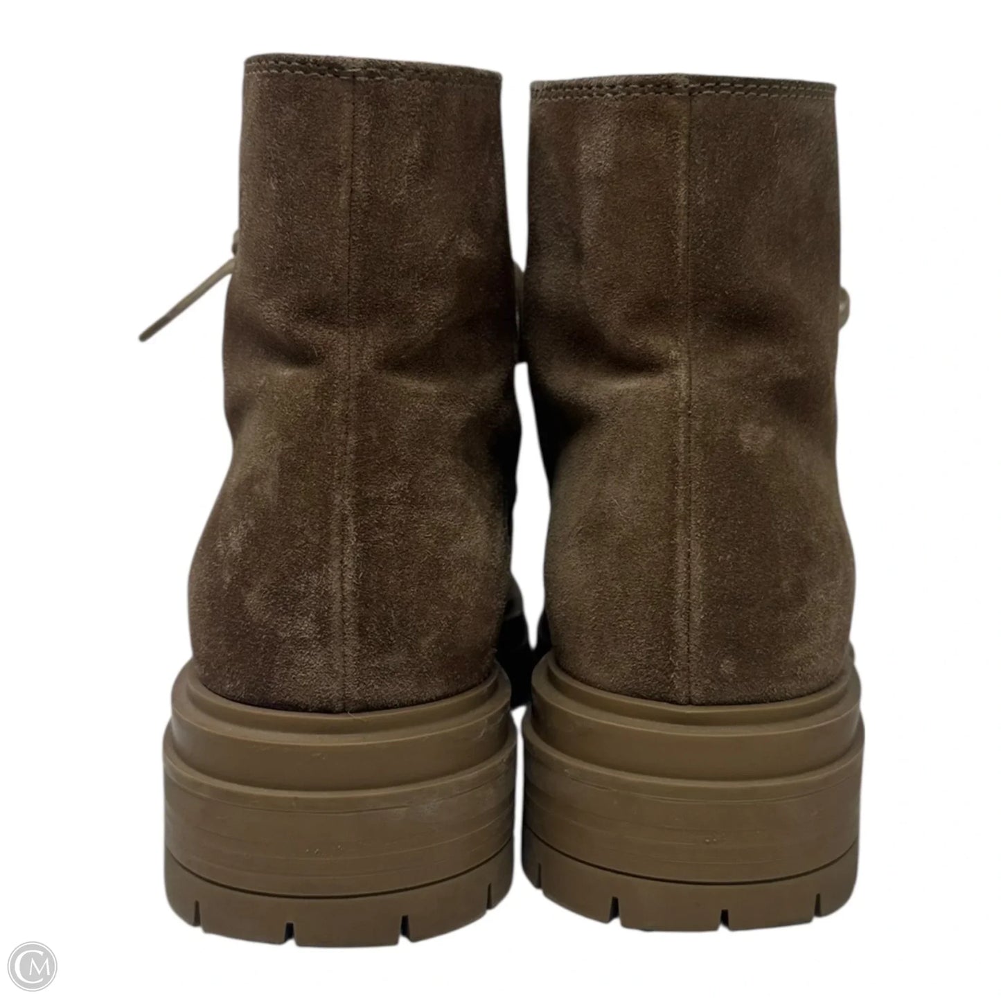 Humphrey Suede Desert Ankle Boots Designer By Gianvito Rossi In Tan, Size: 7