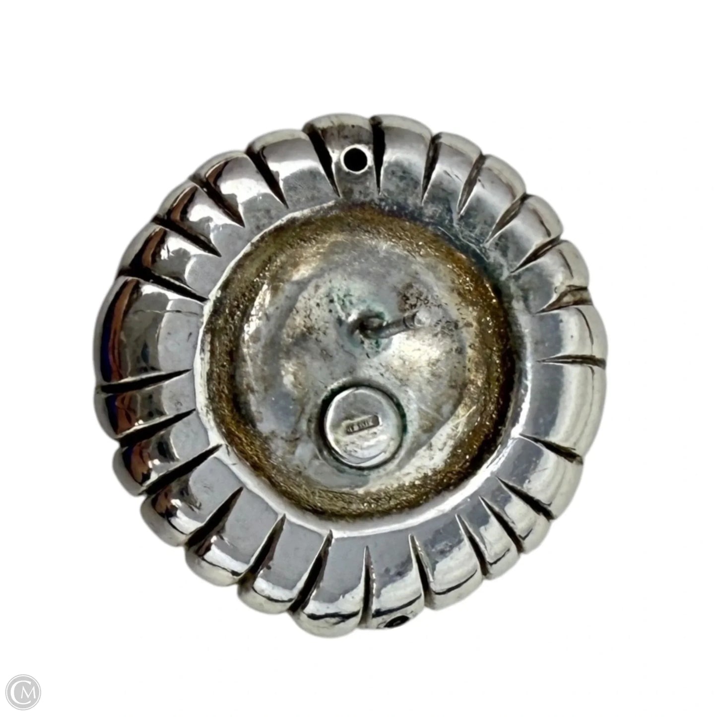 Vintage 925 Sterling Silver Textured Woven Stud Earrings