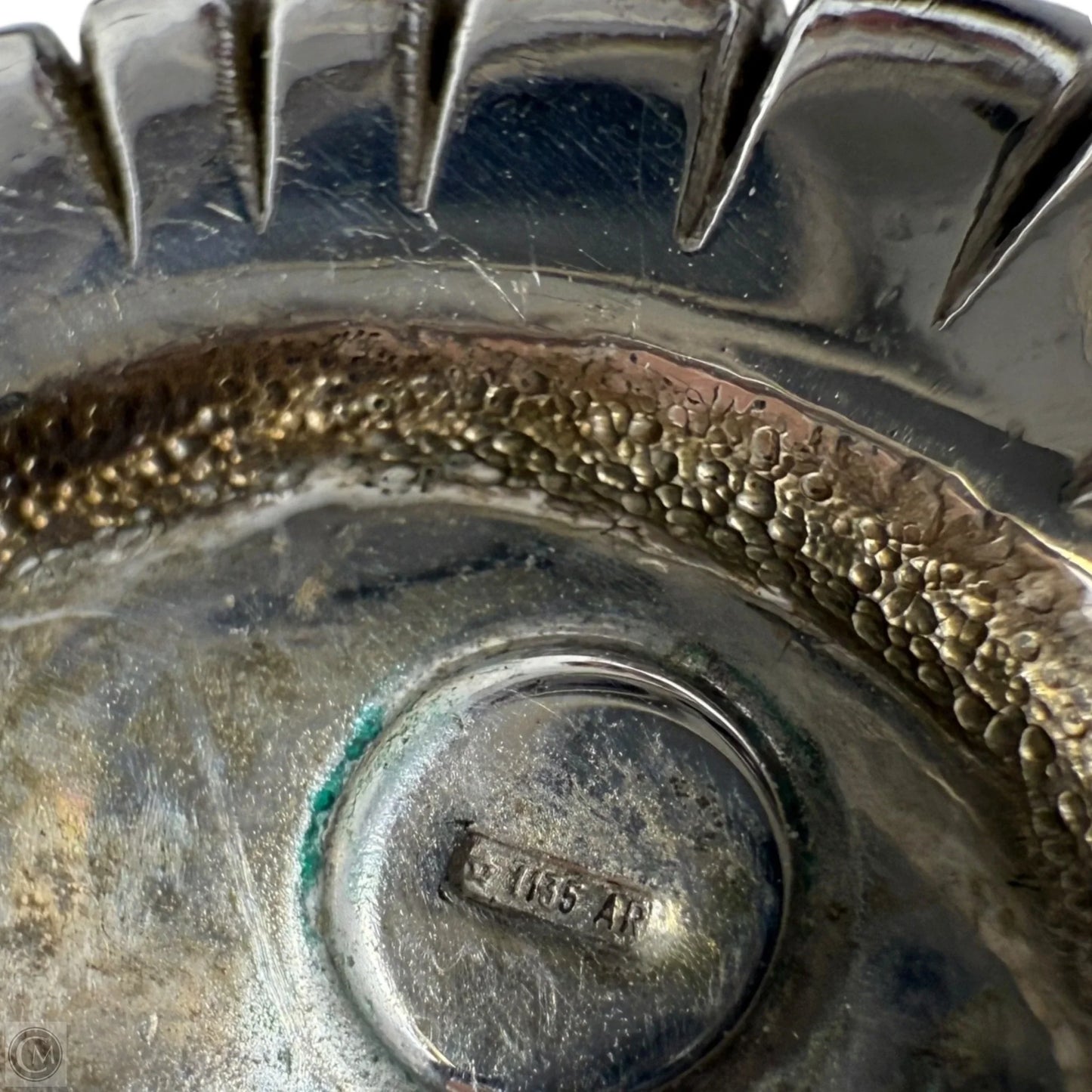 Vintage 925 Sterling Silver Textured Woven Stud Earrings