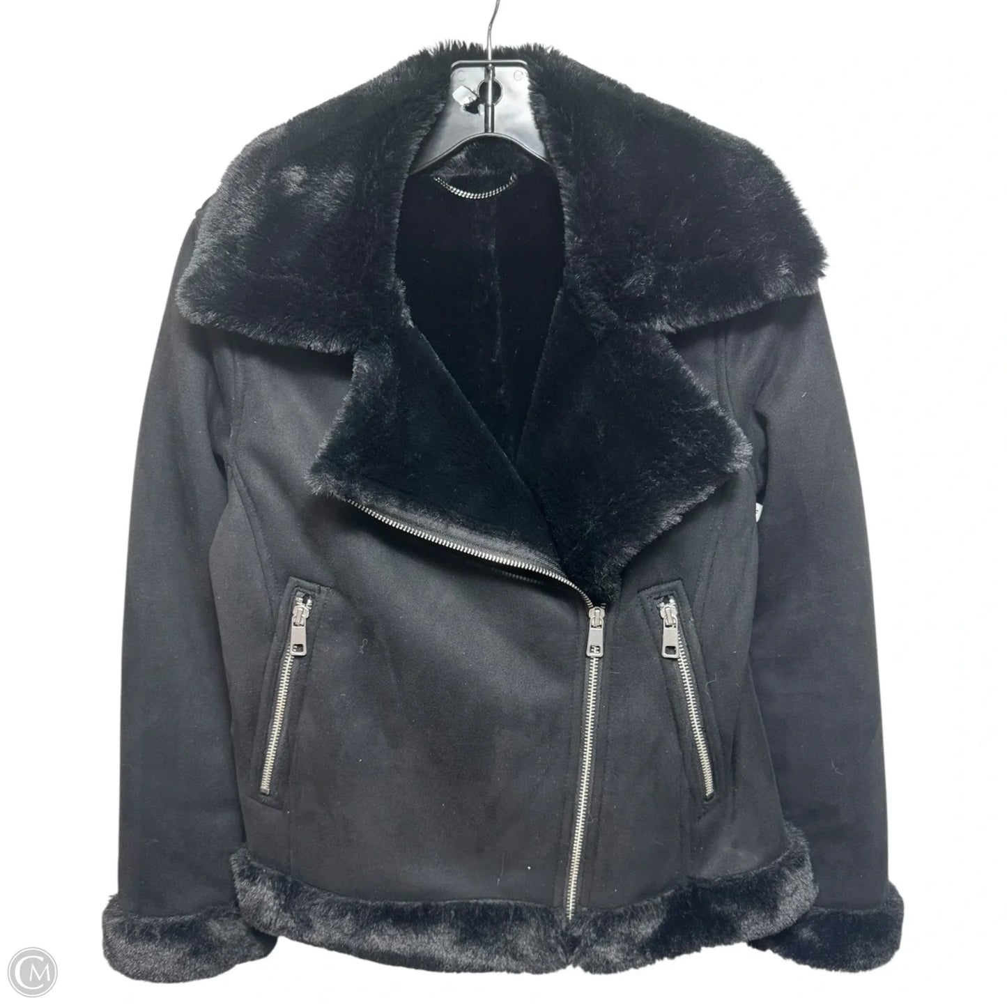 Jacket Moto By Banana Republic In Black, Size: Xsp
