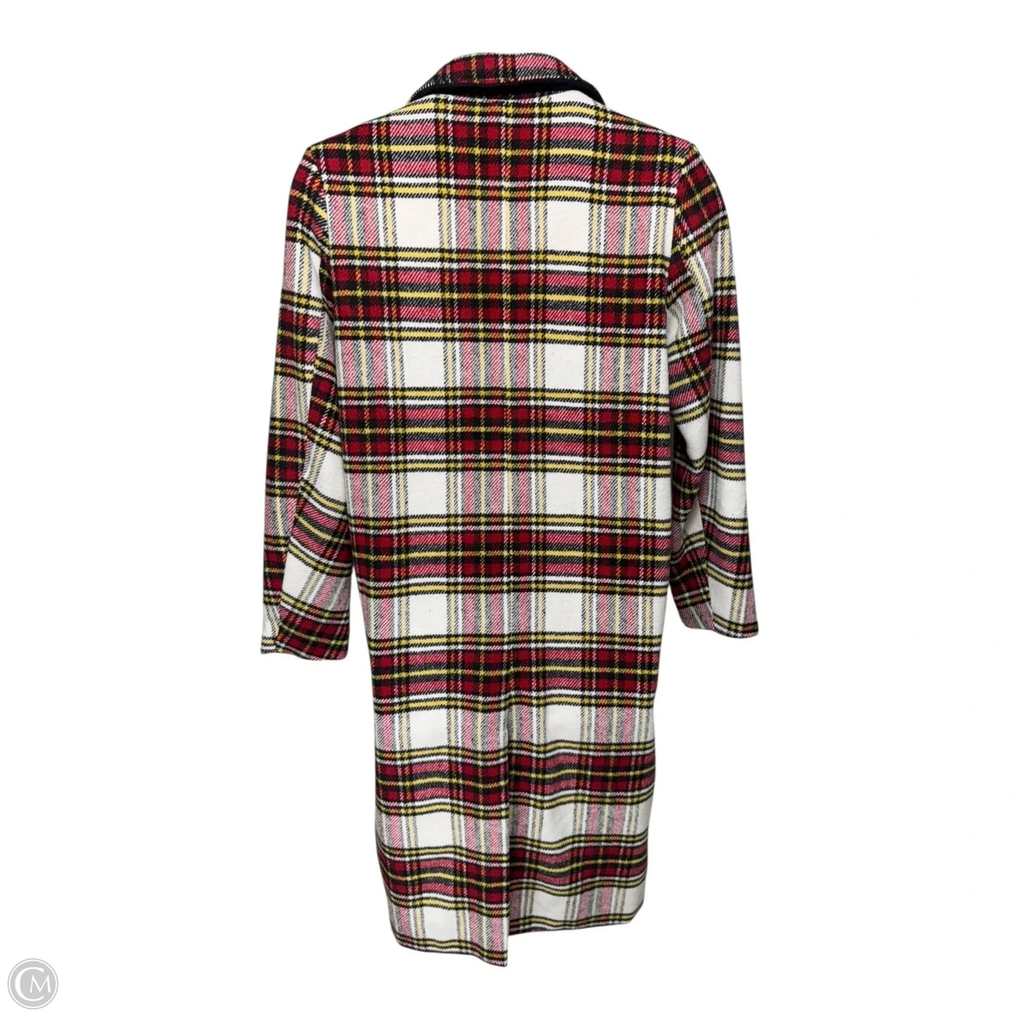 Coat By Sebby In Plaid Pattern, Size: L