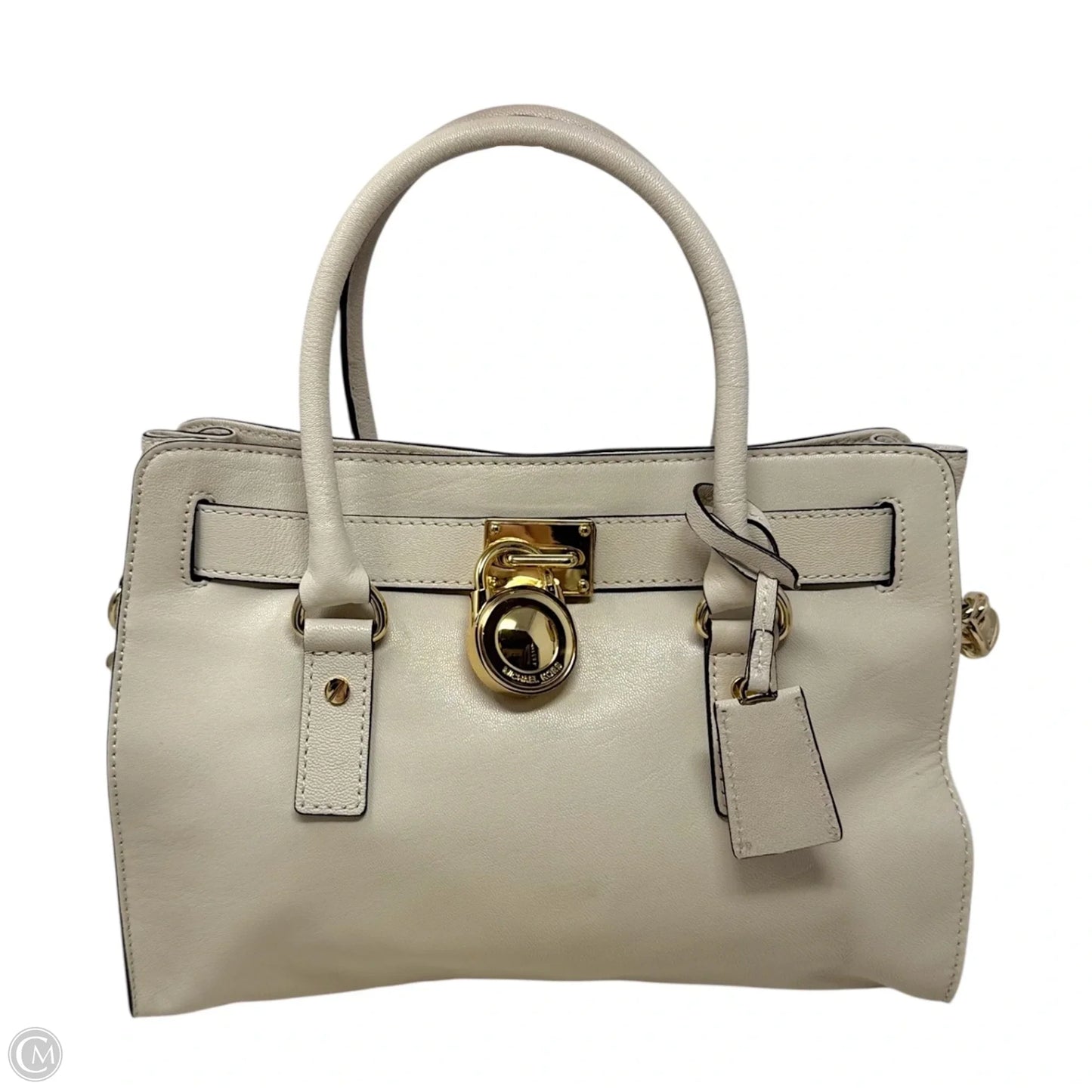 Hamilton Satchel Handbag Leather By Michael By Michael Kors, Size: Medium