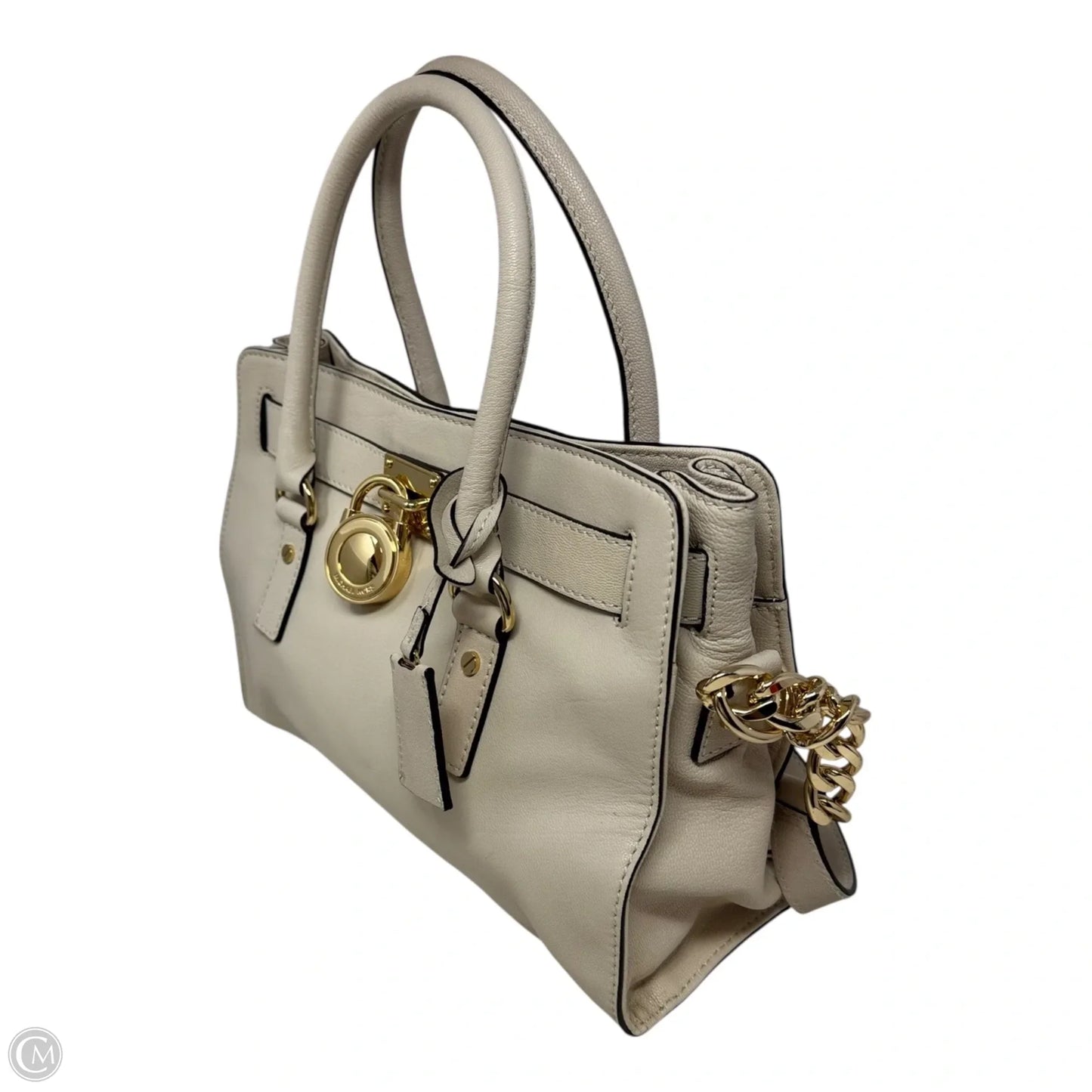 Hamilton Satchel Handbag Leather By Michael By Michael Kors, Size: Medium