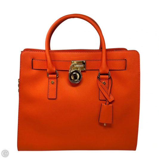 Hamilton Handbag Leather By Michael By Michael Kors, Size: Medium