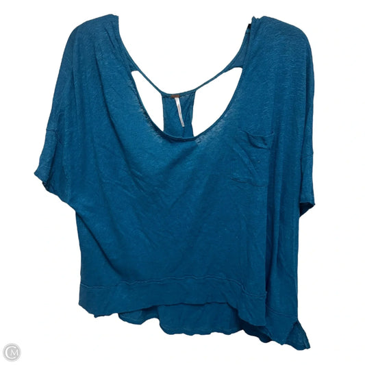 Top Short Sleeve By Free People In Blue, Size: M