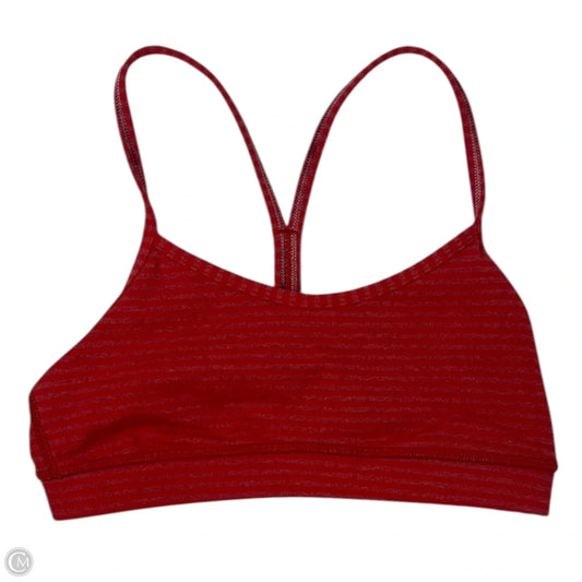 Athletic Bra By Lululemon In Red, Size: 4