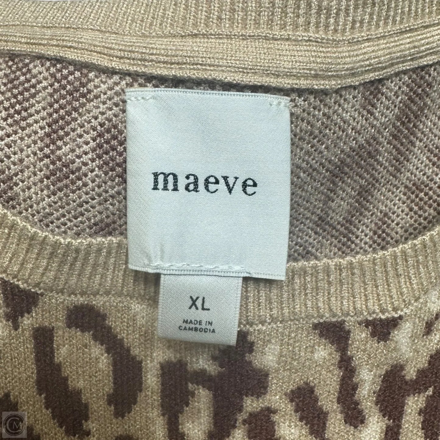 Sweater By Maeve In Animal Print, Size: Xl