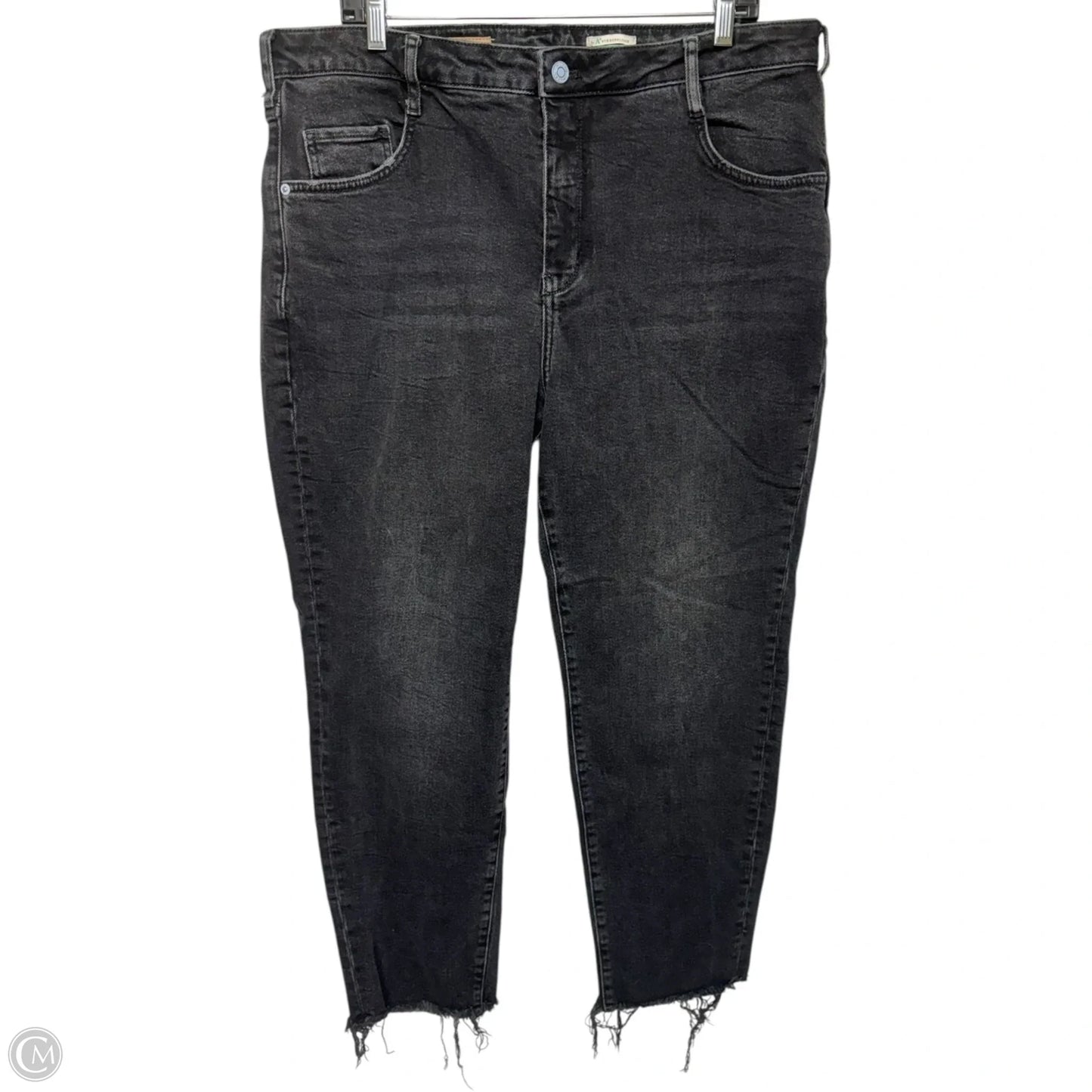 The Cigarette Jeans By Pilcro x Anthropologie In Black Denim, Size: 18