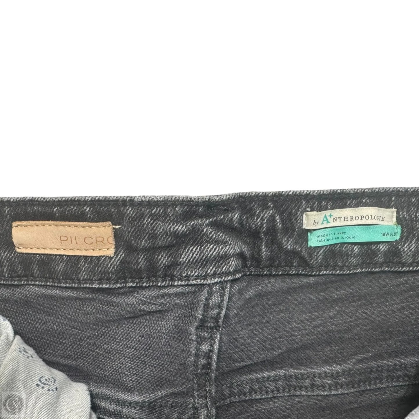 The Cigarette Jeans By Pilcro x Anthropologie In Black Denim, Size: 18