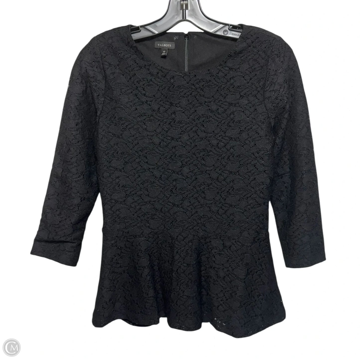 Top Long Sleeve By Talbots In Black, Size: Xs