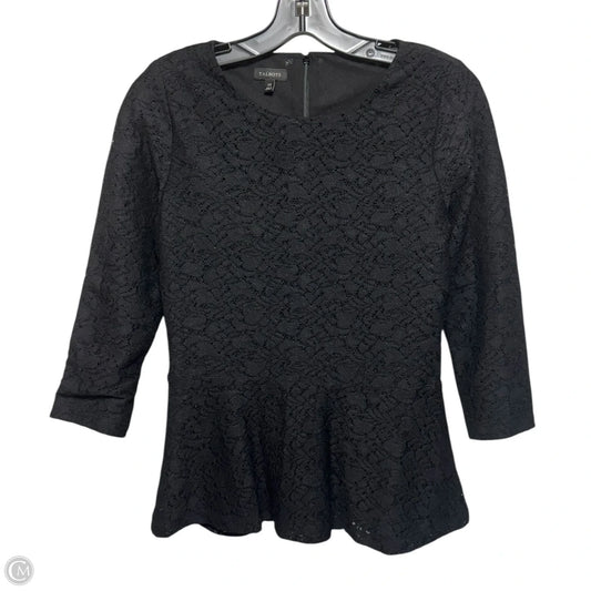 Top Long Sleeve By Talbots In Black, Size: Xs